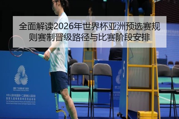 全面解读2026年世界杯亚洲预选赛规则赛制晋级路径与比赛阶段安排